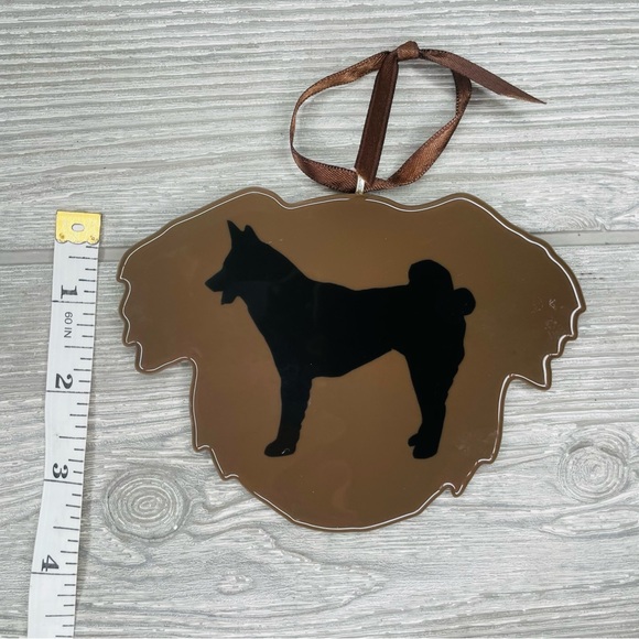 Stained glass sun catcher Shiba Inu dog coaster decoration orniment art handmade - Picture 4 of 4